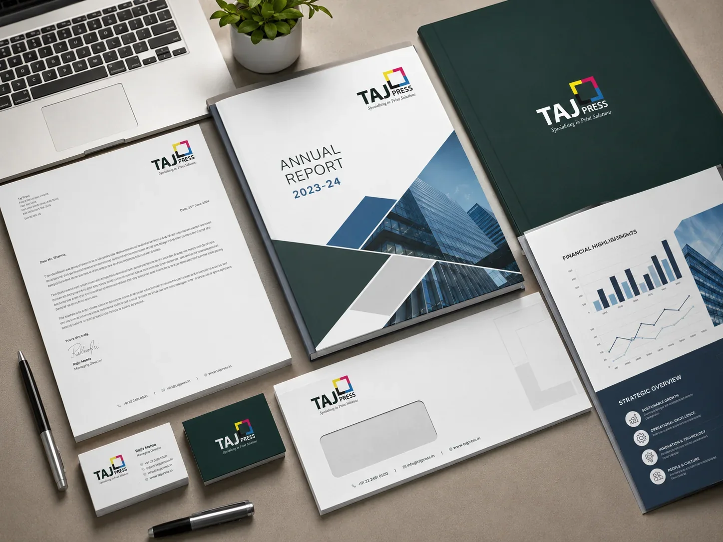 Annual reports and business publications