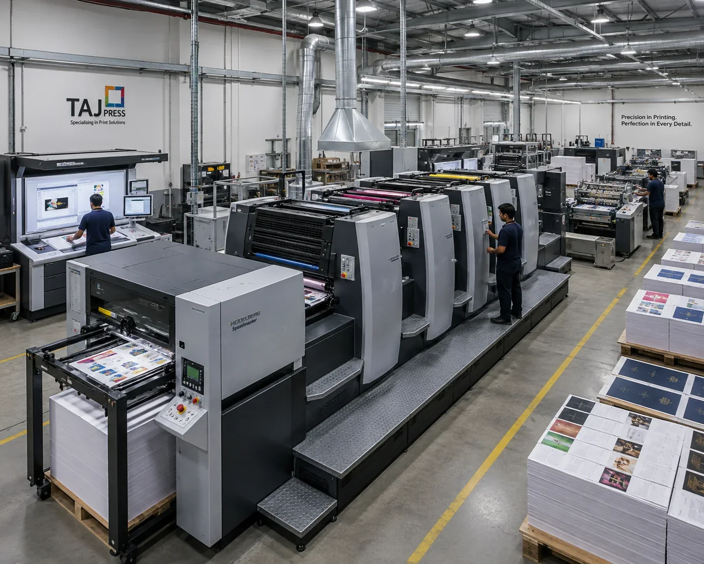 Offset printing presses and production equipment